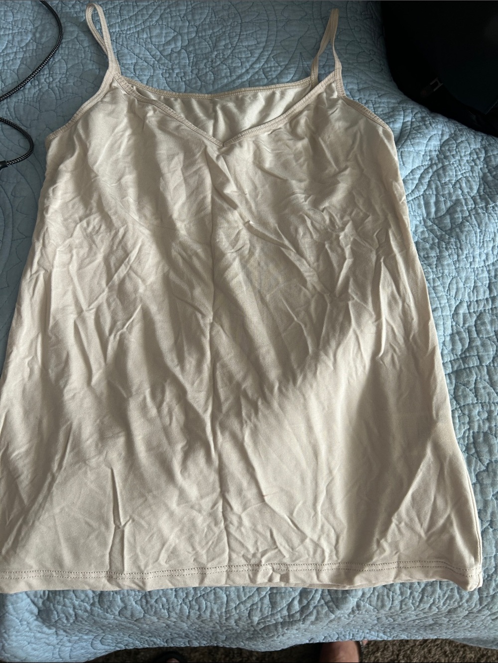 Uniqlo Women's Cream Spaghetti Strap Camisole